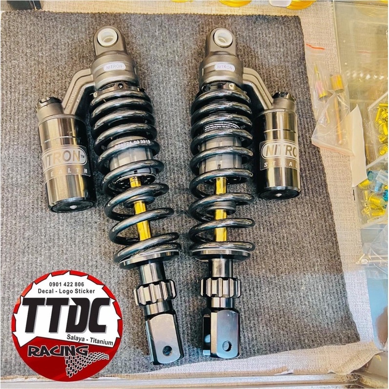 Phuộc Nitron 1:1 dành cho xe Airblade mẫu Full Black tăng chỉnh thật ✌