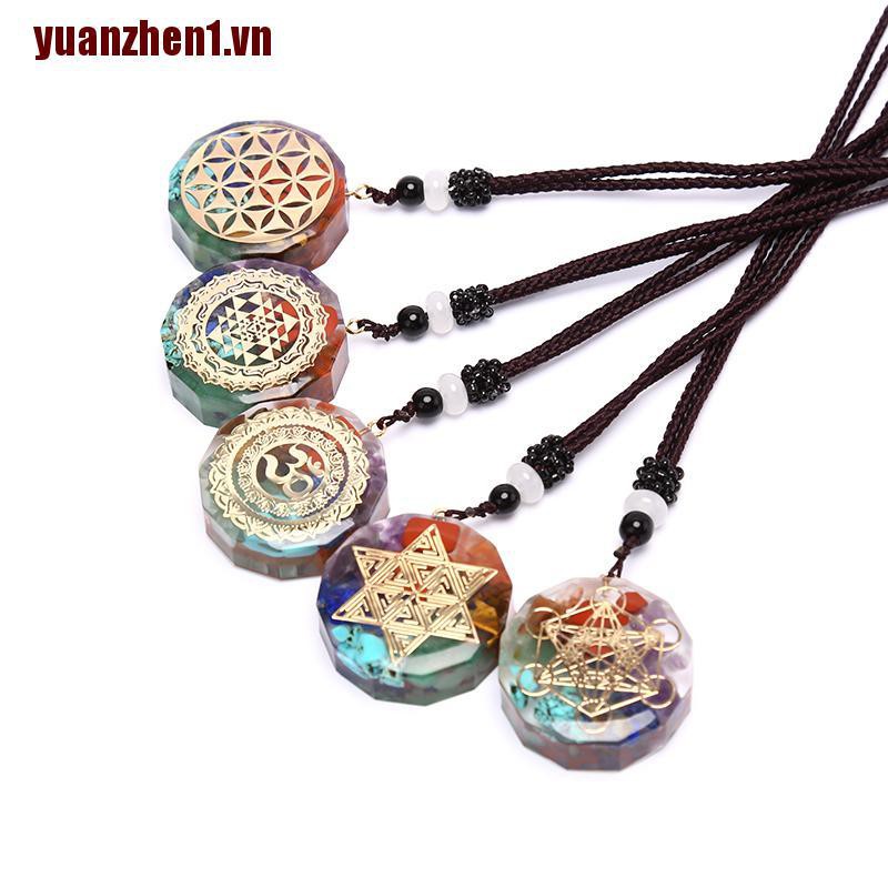 [YUANZHEN1] Vòng cổ Mặt Đá Thiền Chakra Chữa Lành