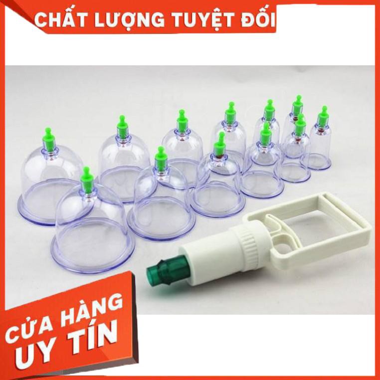 [XẢ KHO+FREE SHIP]  Bộ giác hơi 12 món không dùng lửa