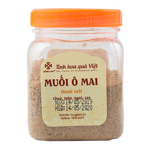 Muối Ô Mai Hồng Lam - Vị Mặn Ngọt Cam Thảo - Hộp 100g