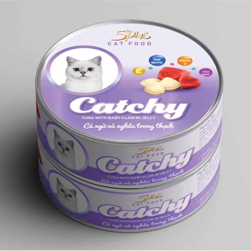 Pate Catchy dành cho mèo 170g, thức ăn dạng ướt cho mèo cưng, pate mèo ngon giá rẻ dạng lon - Kitty Pet Shop