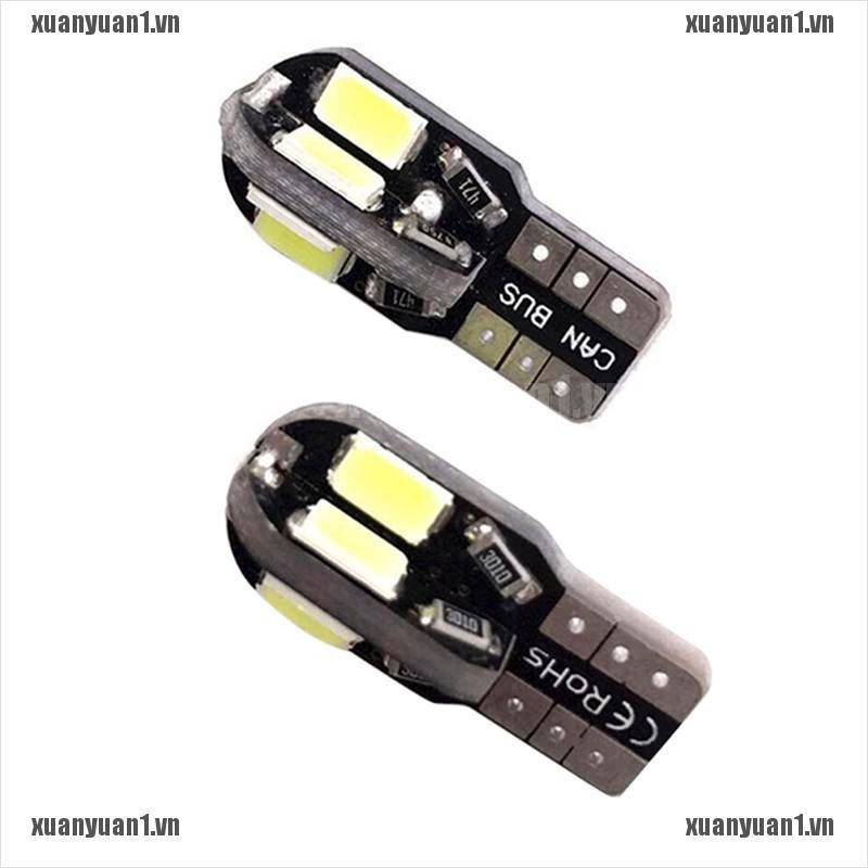 [XUANYUAN1] Set 10 Đèn LED T10 194 168 W5W 5730 8 LED SMD Ánh Sáng Trắng Dành Cho Ô Tô