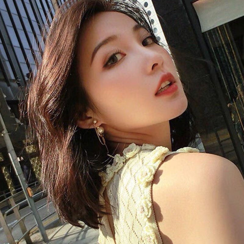 Khuyên tai đính hạt phong cách Hàn - Maben