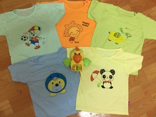 5 bộ coton bé trai, bé gái( hình ngẫu nhiên)