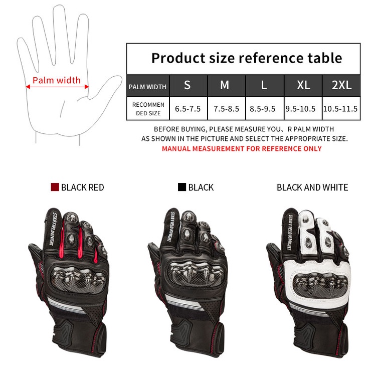 STAR FIELD KNIGHT Goat Leather Retro Motorcycle Gloves Touch Screen Non-slip Breathable Outdoor Off-road Cycling Gloves SKG-527
