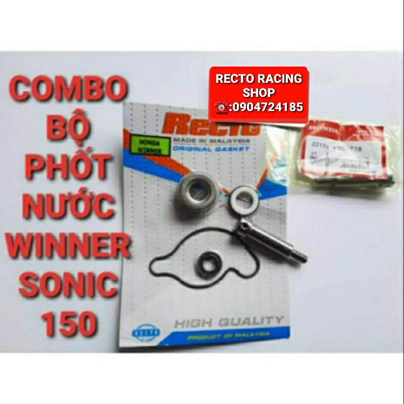 BỘ PHỐT BƠM NƯỚC WINNER/SONIC 150/CBR150R PHỐT + CỐT BƠM-TRỤC BƠM THAILAN