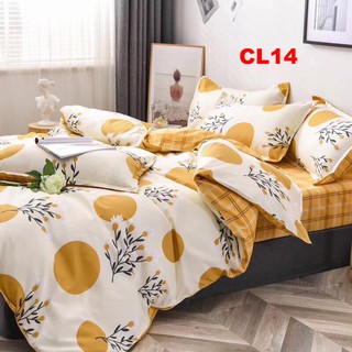 Bộ chăn ga gối CL14 set 4 món Loại 1 Cotton poly hàng đẹp nét nhập khẩu