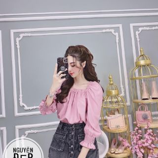 Áo voan bẹt vai