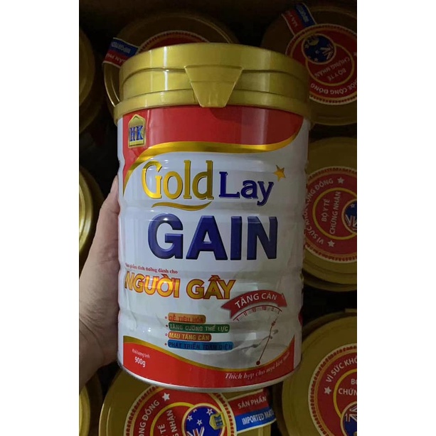 Sữa bột tăng cân hiệu quả Goldlay Gain 900g