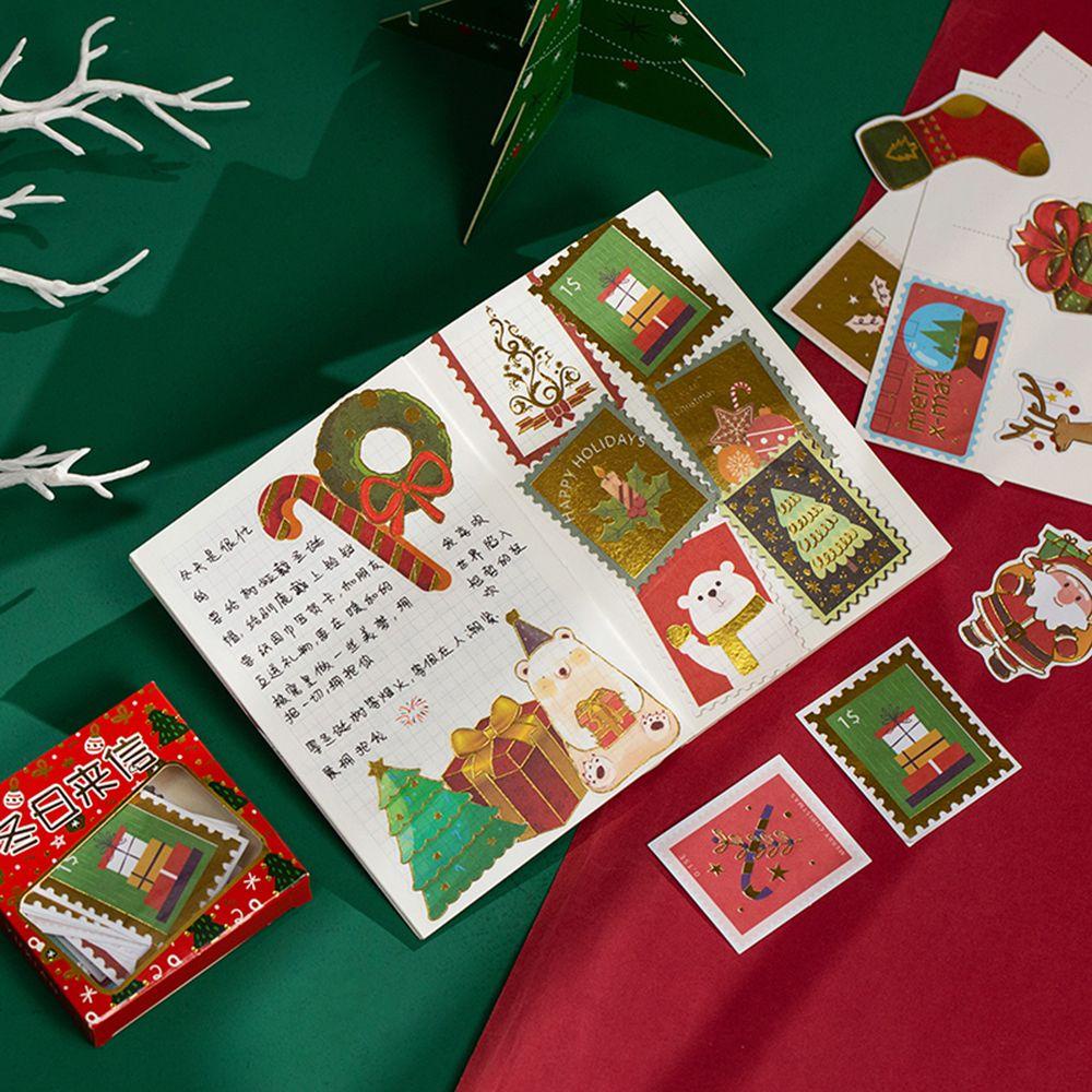 Sticker Dán Trang Trí Sổ Tay DIY Chủ Đề Giáng Sinh