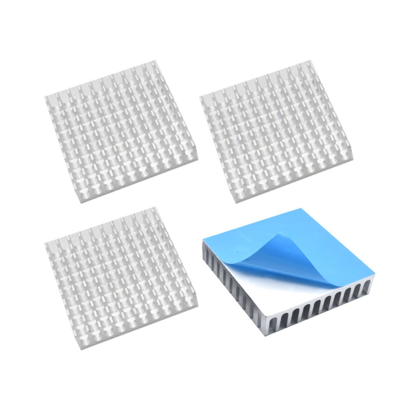 Set 4 Bộ Tản Nhiệt Mini Bằng Nhôm 40x40mm Chuyên Dụng Cho CPU SSD