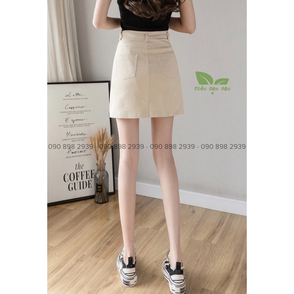Chân Váy Ngắn Kaki Form Bassic Chữ A Lưng Cao Có Quần Trong Mặc Không Sợ Lộ Dặn Mềm Đẹp | BigBuy360 - bigbuy360.vn