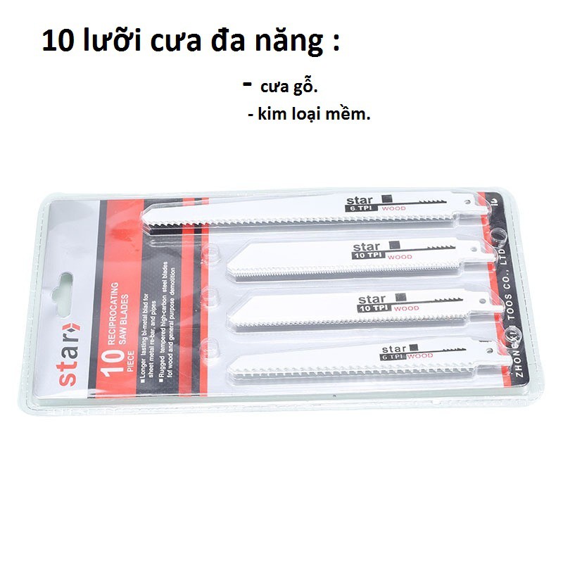 BỘ 10 LƯỠI CƯA ĐA NĂNG