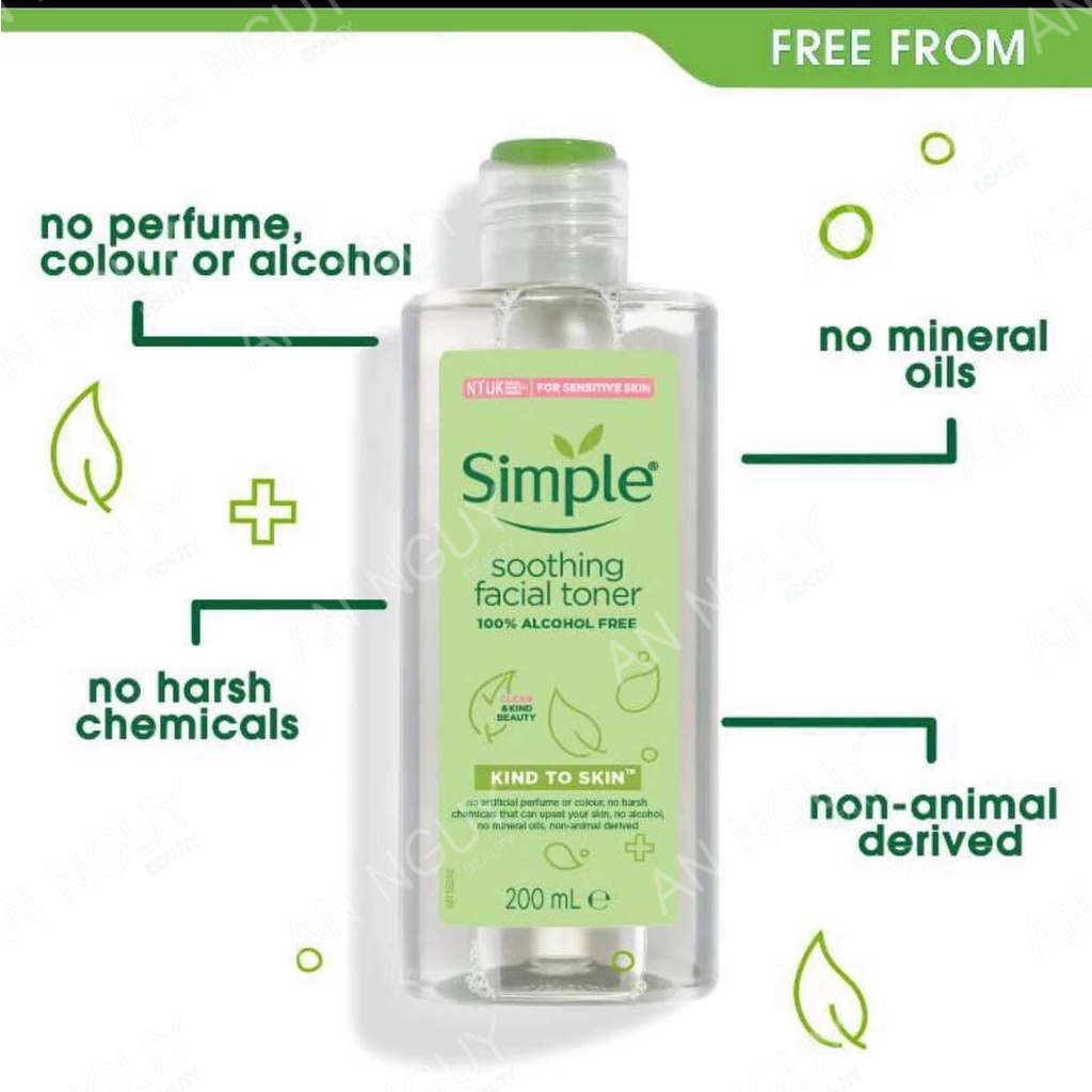 Nước hoa hồng Simple Kind To Skin
