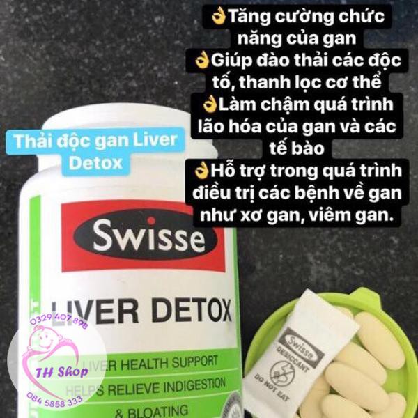 Viên Uống Bổ Gan Swisse, Thải Độc Gan Swisse Liver Detox120 Viên