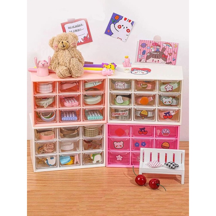 Tủ 9 ngăn mini, kệ 9 ngăn siêu xinh nhiều màu