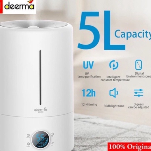 Máy phun sương tạo ẩm không khí thông minh Deerma F628S dung tích 5L,đèn UV làm sạch nguồn nước