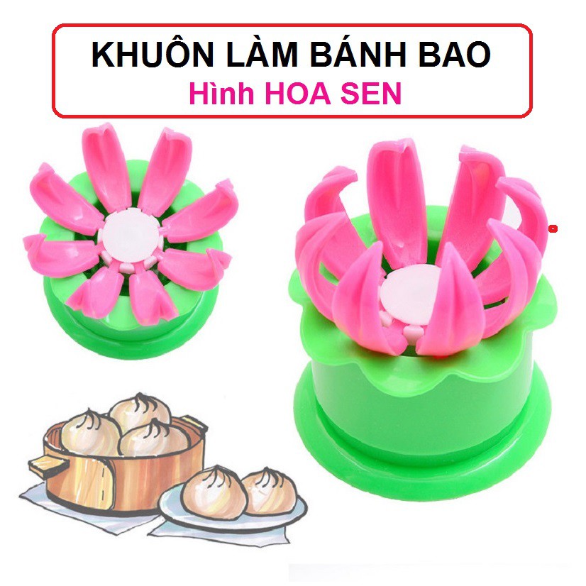 KHUÔN LÀM BÁNH BAO HÌNH HOA SEN TIỆN LỢI