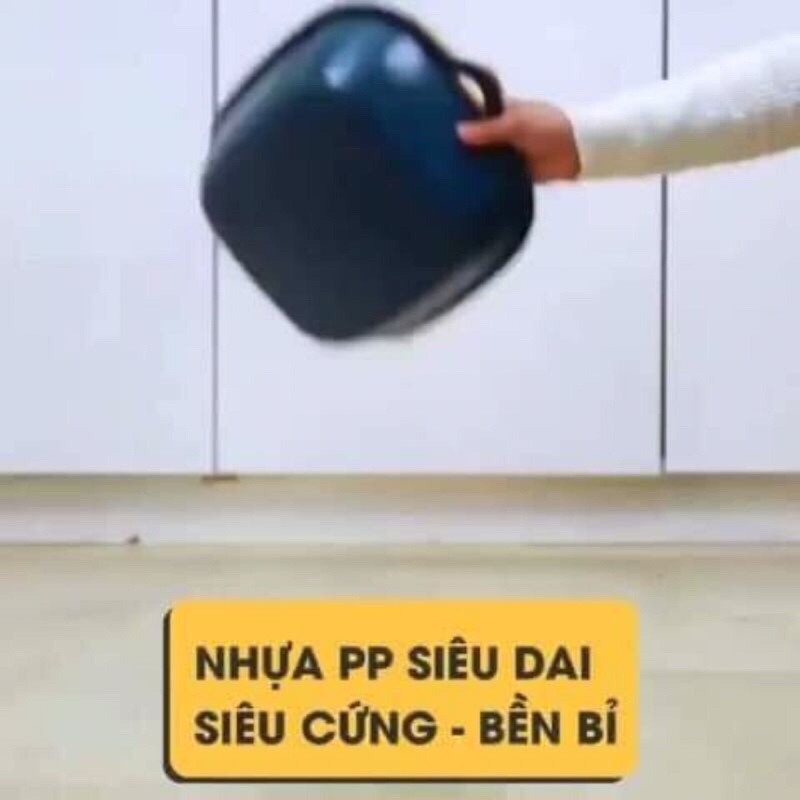 Sét 3 bộ chậu rửa kèm rổ 6 món 2 lớp loại to dày dặn