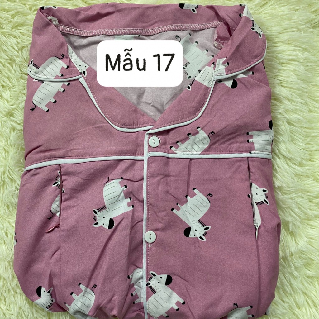 Bộ đồ bầu và sau sinh PIJAMA  thiết kế họa tiết siêu xinh  2 chức năng BPJM930 (Bộ có khóa hoặc túi như hình)