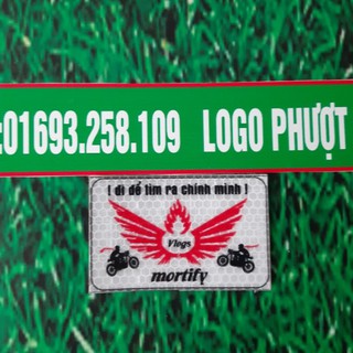 logo phượt logo phản quang decal dán xe