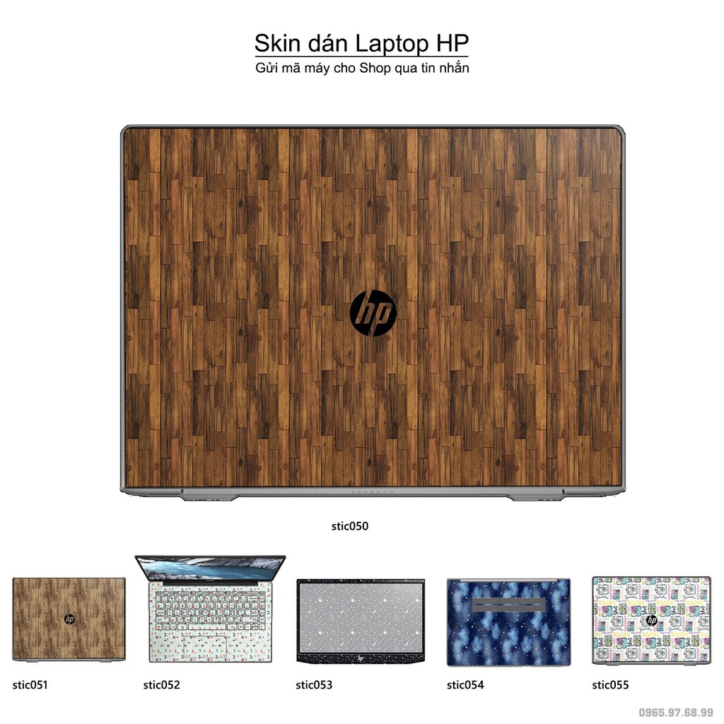 Skin dán Laptop HP in hình Hoa văn sticker nhiều mẫu 9 (inbox mã máy cho Shop)