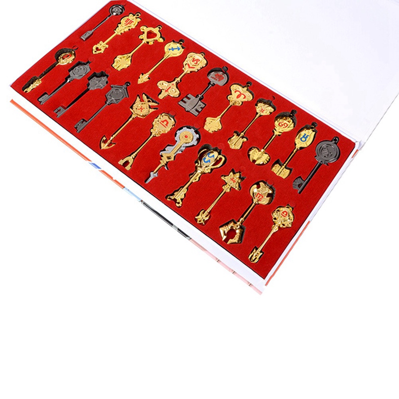 Set 22 Mặt Chìa Khóa Phong Cách Anime Fairy Tail Chống Thấm Nước