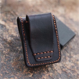 bao da zippo handmade da thật