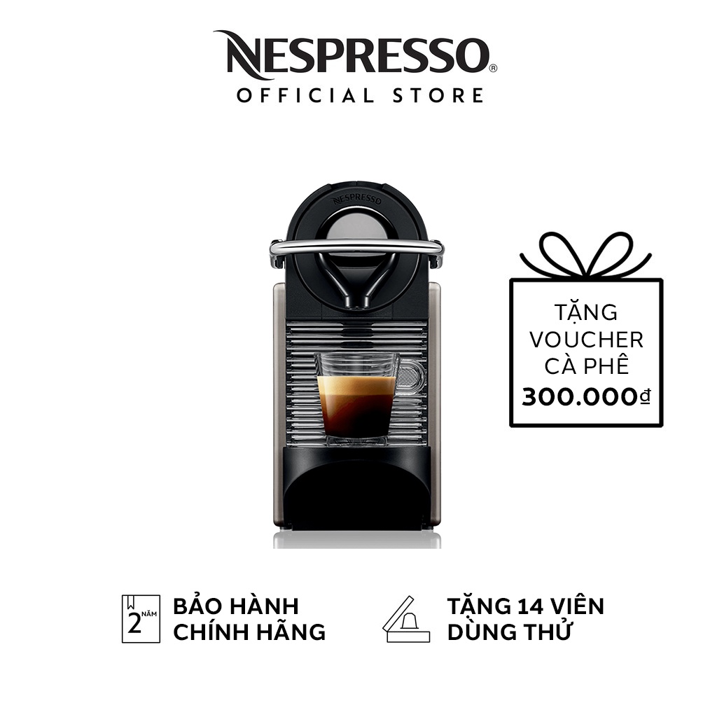 [Mã ELHADEV giảm 4% đơn 300K] Máy pha cà phê Nespresso Pixie Đen