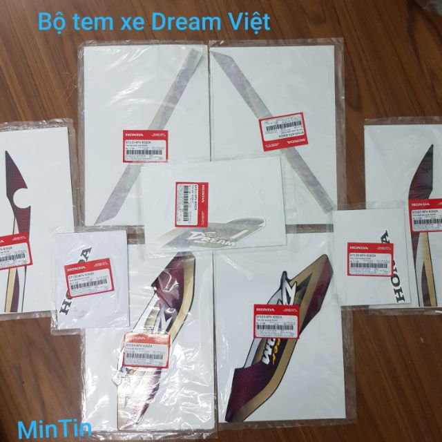 Bộ tem xe Dream Việt