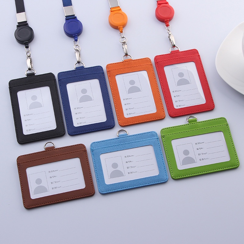 Ốp Điện Thoại Da Đựng Thẻ ID / Danh Thiếp Có Thể Thu Gọn Cho Học Sinh Nam Nữ