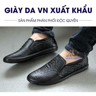 Giầy lười da bò vân cá sấu GL-21