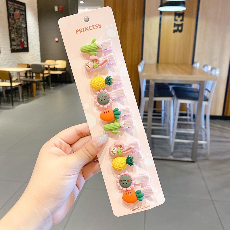 Set 10 Kẹp Tóc Hình Hoa Cúc Dễ Thương Cho Bé Gái