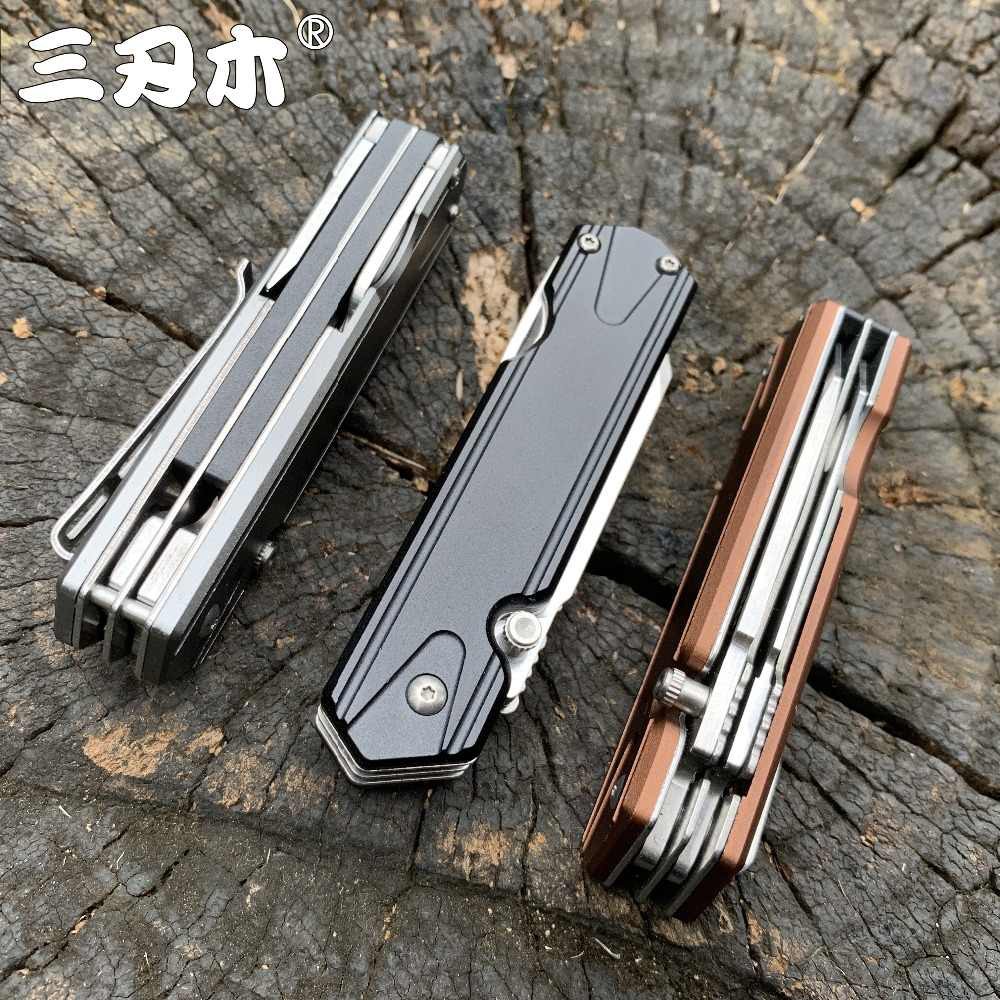 Sanrenmu 7117 Đa Chức Năng Bỏ Túi EDC Gấp Gọn Với Cưa Gỗ Dao Cắt Dây Đai Dụng Cụ Phá Kính Cắm Trại
