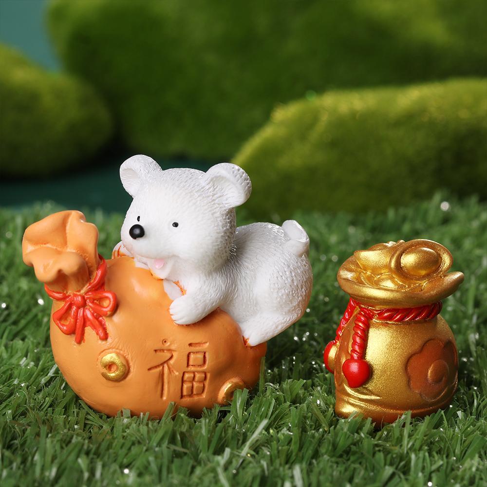 Mô Hình Chú Chuột Hoạt Hình Trang Trí Sân Vườn