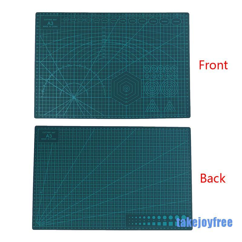 [takejoyfree 0609] A3 Double Sided Cutting Mat Self-Healing Cut Pad Patchwork Tool Quilting Ruler