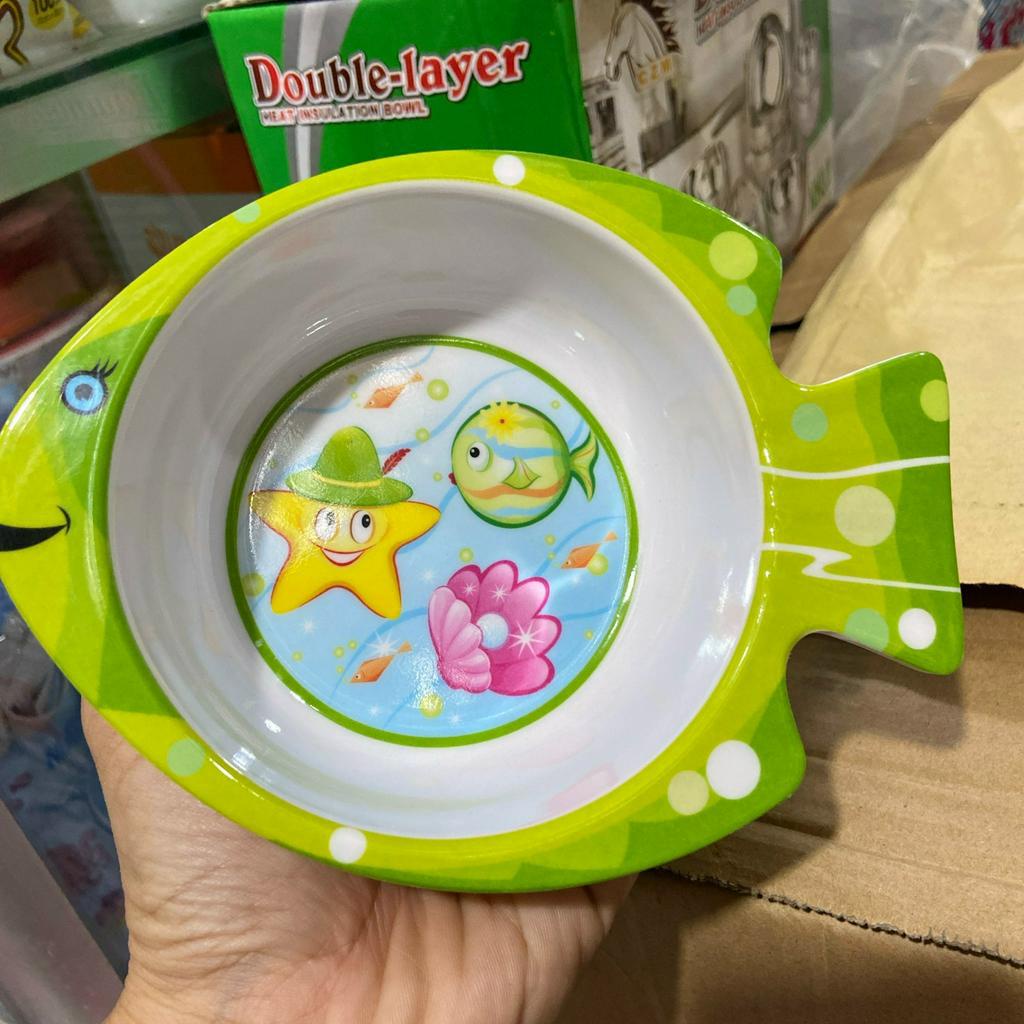 Tô Chén Ăn Dặm Em Bé Hình Con Cá