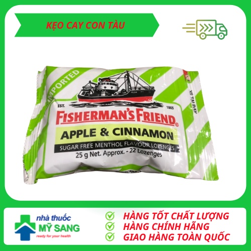 KẸO CAY CON TÀU FISHERMAN'S FRIEND - XUẤT XỨ MALAYSIA - CHÍNH HÃNG - DATE MỚI
