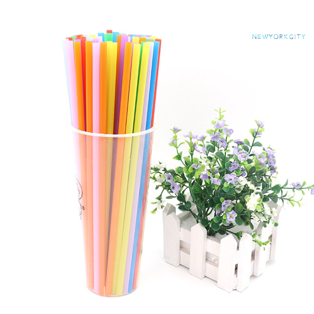 Set 100 Ống Hút Nhựa Đa Năng Dùng Một Lần DIY