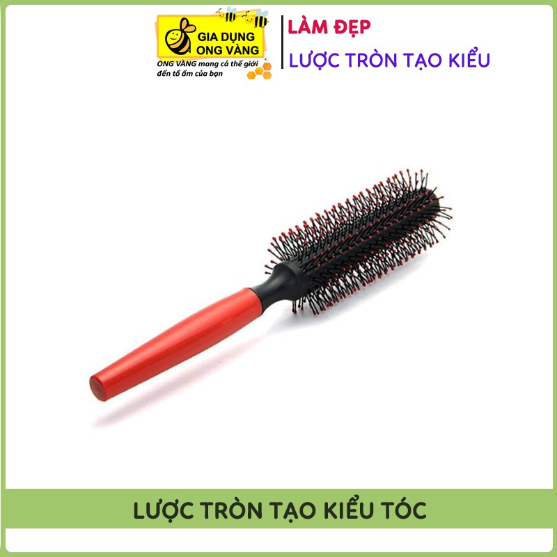 Lược Tròn Lô Tạo Kiểu Tóc, Uốn Tóc Đa Năng Tạo Phồng, Xoăn Tóc