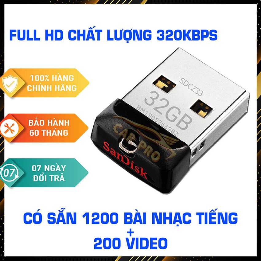 ►USB Ô TÔ, chuyên dụng 32GB T+H,siêu nhỏ gọn dùng cho tô và các thiết bị