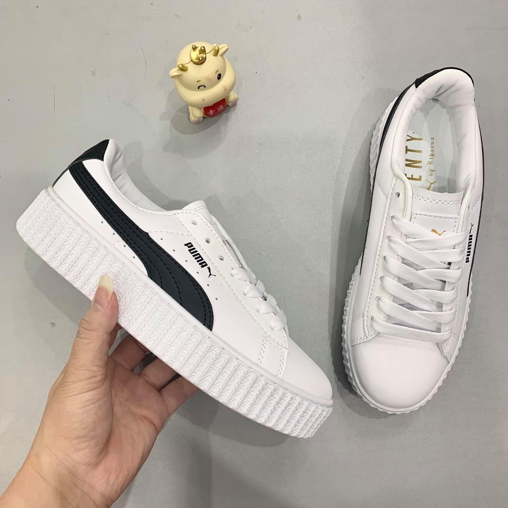 Puma trắng vạch đen hàng chuẩn 1:1 da bóng đế êm siêu bền  dễ phối đồ phù hợp với mọi lứa tuổi