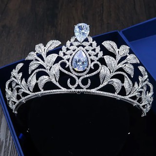 Trang sức cô dâu Barbir Bride phong cách Âu Mỹ, vương miện công chúa Baroque S44