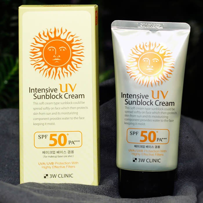 Kem chống nắng 3w Clinic Intensive UV Sunblock Cream SPF 50