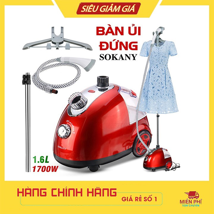 Bàn là hơi nước Sokany cây đứng hàng nhập khẩu chính hãng