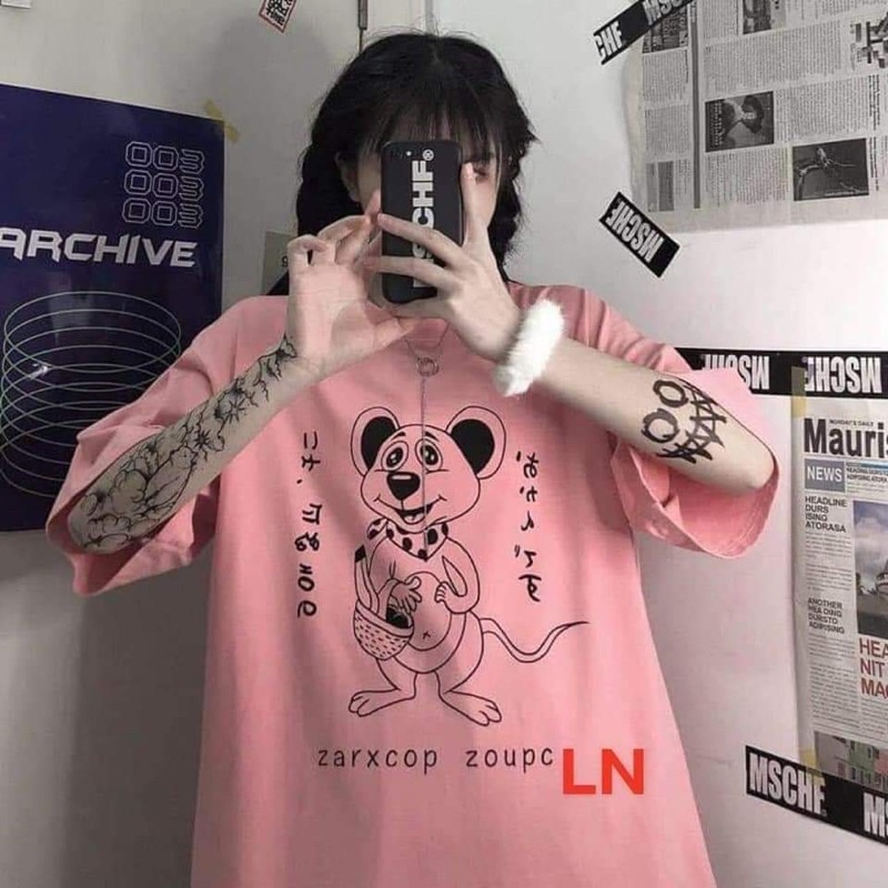 Áo phông chuột chữ nhật TH6