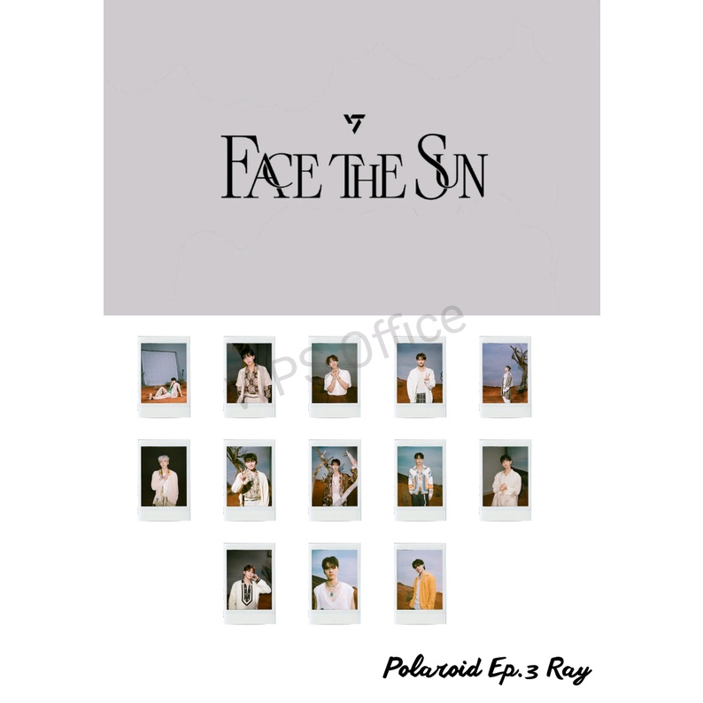 Set polaroid card của SEVENTEEN Fullalbum "Face the Sun"