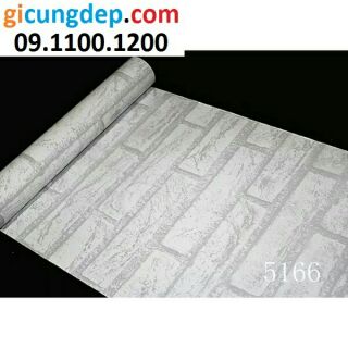 14m (7m2) Giấy dán tường giả gạch trắng
