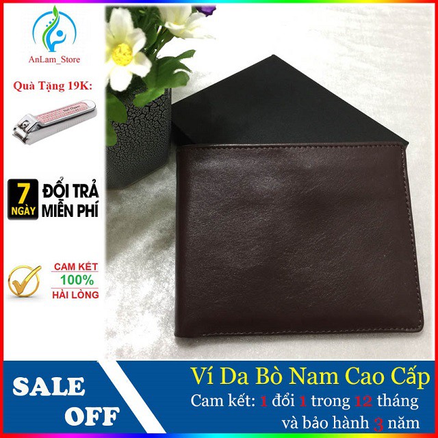 [HÀNG VIP] Ví DA NAM SÊU CHẤT - Da Bò Xịn 100% - 1Đổi 1 Trong 12 Tháng và Bảo Hành 3 Năm - Mã: AL018