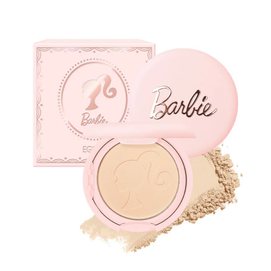 Phấn Phủ Kiềm Dầu Eglips BarBie Blur Powder Pact siêu mịn siêu thơm